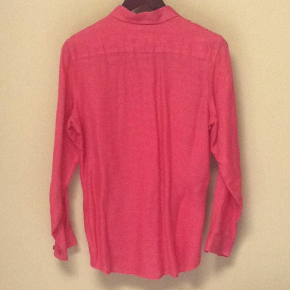 🔥 100% linen oversized shirt tunic top in Brick - Picture 2 of 8